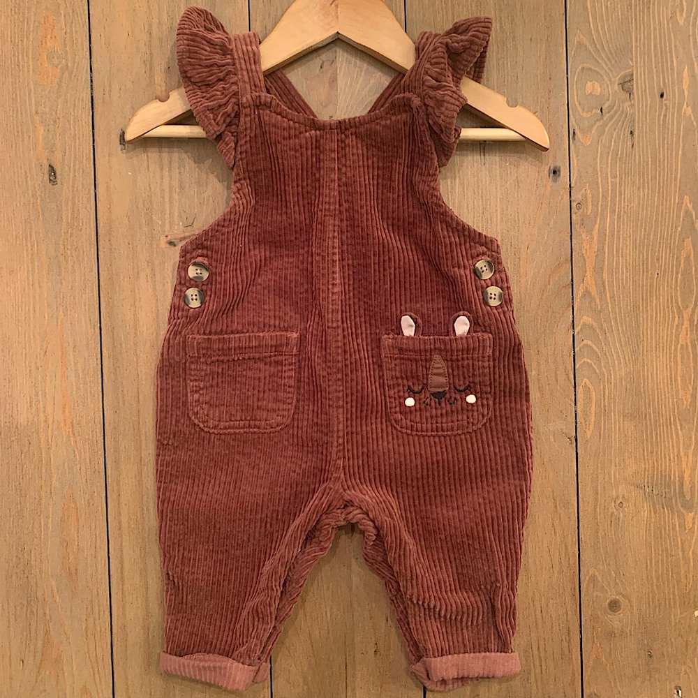 Baby girl corderoy overalls